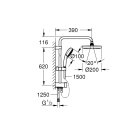 Душевая система GROHE Tempesta System 200 со смесителем для ванны, хром (NB0073/S)