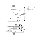 Мини-раковина GROHE Bau Ceramic 45 см, альпин-белый (39424000)
