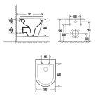 Комплект инсталляции GROHE Rapid SL 38775001 с унитазом AQUAme AQM2001MB и сиденьем с микролифтом (NW0306)