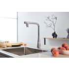 Смеситель для кухни GROHE Zedra SmartControl с вытяжным изливом 2jet, суперсталь (31886DC0)