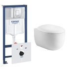 Комплект инсталляции GROHE 38775001 с унитазом Aquatek АЛЬТАИР и сиденьем с микролифтом (NW0149/S)