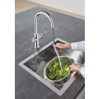 Смеситель для кухни GROHE Blue Home с системой фильтрации, охлаждения и газирования воды, Wi-Fi, хром (31541000)