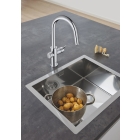 Смеситель для кухни GROHE Blue Home с системой фильтрации, охлаждения и газирования воды, Wi-Fi, хром (31541000)
