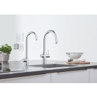 Смеситель для кухни GROHE Blue Home с системой фильтрации, охлаждения и газирования воды, Wi-Fi, хром (31541000)