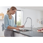 Смеситель для кухни GROHE Blue Home с системой фильтрации, охлаждения и газирования воды, Wi-Fi, хром (31541000)
