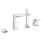 Смеситель для ванны GROHE Allure Brilliant на 4 отверстия, на борт ванны, хром (29405000)