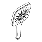 Ручной душ GROHE Rainshower SmartActive 130 Cube, 3 режима, темный графит глянцевый (26582A00)