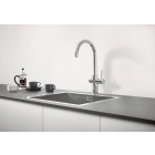 Комплект для кухни GROHE Red Duo с C-образным смесителем, бойлером M-Size и фильтром, хром (30083001)