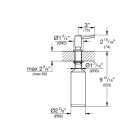 Дозатор жидкого мыла GROHE Contemporary, хром, (40536000)