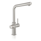 Комплект для кухни GROHE Red Duo с L-образным смесителем, бойлером L-Size и фильтром, суперсталь (30325DC1)
