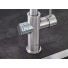 Смеситель для кухни GROHE Blue Home с системой фильтрации, охлаждения и газирования воды, суперсталь (31455DC0)