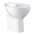 Унитаз напольный безободковый GROHE Bau Ceramic горизонтальный выпуск (без сиденья), альпин-белый (39430000)