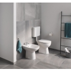 Унитаз напольный безободковый GROHE Bau Ceramic горизонтальный выпуск (без сиденья), альпин-белый (39430000)