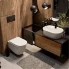 Унитаз AQUAme подвесной с сиденьем с микролифтом, белый (AQM2005)