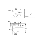 Биде подвесное GROHE Bau Ceramic, альпин-белый (39433000-DP) ПОВРЕЖДЕНА УПАКОВКА
