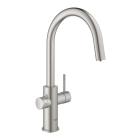 Смеситель для кухонной мойки GROHE Blue Home с системой фильтрации, охлаждения и газирования воды, Wi-Fi, суперсталь (31541DC0)