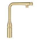 Смеситель для кухни GROHE Essence SmartControl с вытяжным изливом, холодный рассвет матовый (31615GN0)