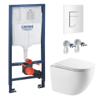 Комплект инсталляции GROHE Rapid SL 38772SH0 с унитазом AQUAme AQM2014PRO и сиденьем с микролифтом, смыв Invisible (NW0293)