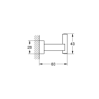 Набор аксессуаров GROHE Essentials Cube, хром (NA0014)