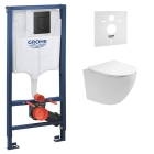 Комплект инсталляции GROHE 38811KF0-B/S с унитазом Aquatek ЕВРОПА и сиденьем с микролифтом (NW0153/S)