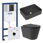 Комплект инсталляции GROHE Solido 38811KF0 с унитазом Aqueduto CONE Plus CONT0240 и раковиной Aqueduto ESPIRAL ESP0440 (NW0495)