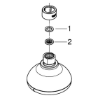 Верхний душ GROHE New Tempesta 100 I, 5,7 л/мин, 1 режим, хром (26050001)