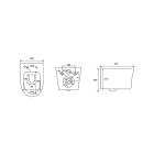 Комплект инсталляции GROHE Solido 38811KF0 с унитазом Aquatek НИКА AQ2009-00 и сиденьем с микролифтом (NW0328)