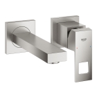 Внешняя часть смесителя для раковины GROHE Eurocube на 2 отверстия, S-Size, суперсталь (19895DC0)