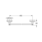 Держатель для банного полотенца GROHE Essentials, теплый закат матовый (40688DL1)