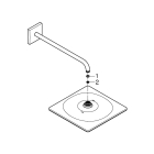 Верхний душ GROHE Rainshower Mono 310 Cube, 9,5 л/мин, 1 режим, 422 мм, теплый закат матовый (26564DL0)