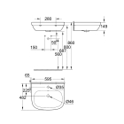 Раковина GROHE Euro Ceramic с гигиеническим покрытием 60 см, альпин-белый (3933500H)