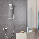 Душевой гарнитур GROHE Tempesta 110 с мыльницей, 2 режима струи, душевая штанга 600 мм, 7,4 л/мин, хром (26638003)