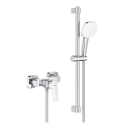 Смеситель для душа с душевым гарнитуром GROHE Cubeo, хром (1018250000)