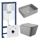 Комплект инсталляции GROHE Rapid SL 38772SH0 с унитазом Aqueduto MACIO MAC0130 и раковиной Aqueduto ESPIRAL ESP0430 (NW0484)