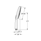 Ручной душ GROHE Rainshower SmartActive 130, 3 режима, холодный рассвет матовый (26574GN0)