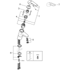Смеситель для раковины GROHE Euroeco Special, хром (32765000)