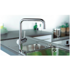 Смеситель для кухни GROHE Minta с вытяжным U-изливом, хром (32067000)