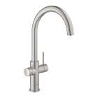 Смеситель для кухни GROHE Blue Professional с функцией фильтрации, с системой охлаждения и газирования воды, Wi-Fi, суперсталь (31323DC2)