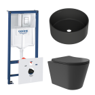 Комплект инсталляции GROHE Rapid SL 38775001 с унитазом Aqueduto CONE Plus CONT0240 и раковиной Aqueduto ESPIRAL D400 ESP0140 (NW0414)