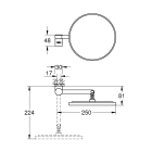 Косметическое зеркало GROHE Selection, хром (41077000)