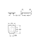Комплект инсталляции GROHE Rapid SL с подвесным унитазом Euro Ceramic и сиденьем (36501000)