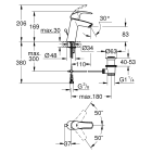 Готовый комплект для ванной комнаты GROHE Eurosmart с душевым гарнитуром, хром (NB0059)