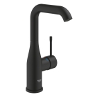 Смеситель для раковины GROHE Essence без донного клапана, L-size, фантомный черный (24177KF1)