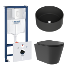 Комплект инсталляции GROHE Rapid SL 38772SH0 с унитазом Aqueduto CONE Plus CONT0240 и раковиной Aqueduto ESPIRAL D400 ESP0140 (NW0416)