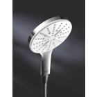 Ручной душ GROHE Rainshower SmartActive 130, 9,5 л/мин, 3 режима, белая луна (26574LS0)