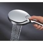 Ручной душ GROHE Rainshower SmartActive 130, 9,5 л/мин, 3 режима, белая луна (26574LS0)