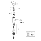 Смеситель для кухни GROHE Eurosmart, хром (30260003)