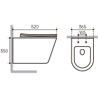 Комплект инсталляции GROHE Rapid SL 38772SH0 с унитазом Aqueduto CONE Plus CONT0240 и сиденьем с микролифтом (NW0223)