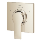 Внешняя часть смесителя для раковины GROHE Allure скрытого монтажа, на 2 отверстия, M-Size, темный графит глянец (19386A02)