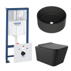 Комплект инсталляции GROHE Rapid SL 38775001 с унитазом Aqueduto MACIO MAC0140 и раковиной Aqueduto ESPIRAL D400 ESP0140 (NW0426)